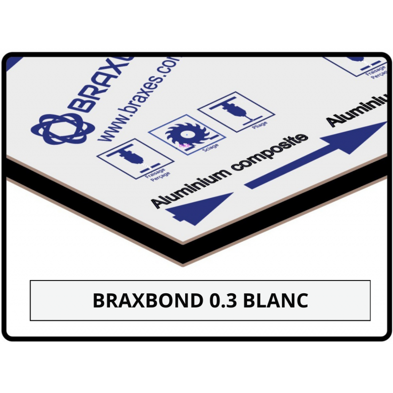 BRAXBOND AL0.3 - BLANC - Brillant/Mat