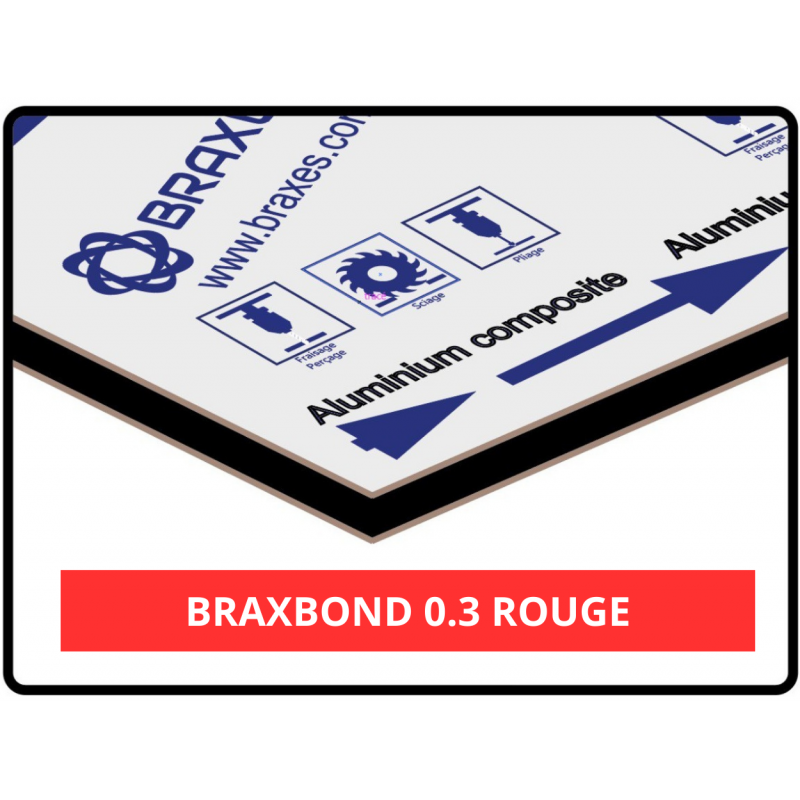 BRAXBOND AL0.3 - Rouge - Brillant/Mat
