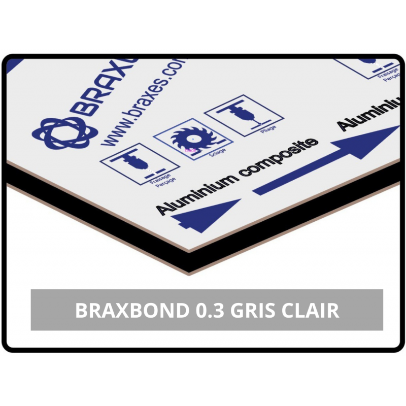 BRAXBOND AL0.3 - Gris Clair - Brillant/Mat