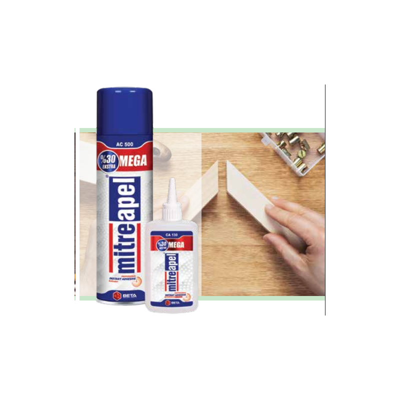 Colle Cyanoacrylate + Activateur Spray 500 ml – Prise Rapide – Bois, MDF, Plastique