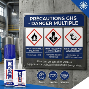 Colle Cyanoacrylate + Activateur Spray 500 ml – Prise Rapide – Bois, MDF, Plastique